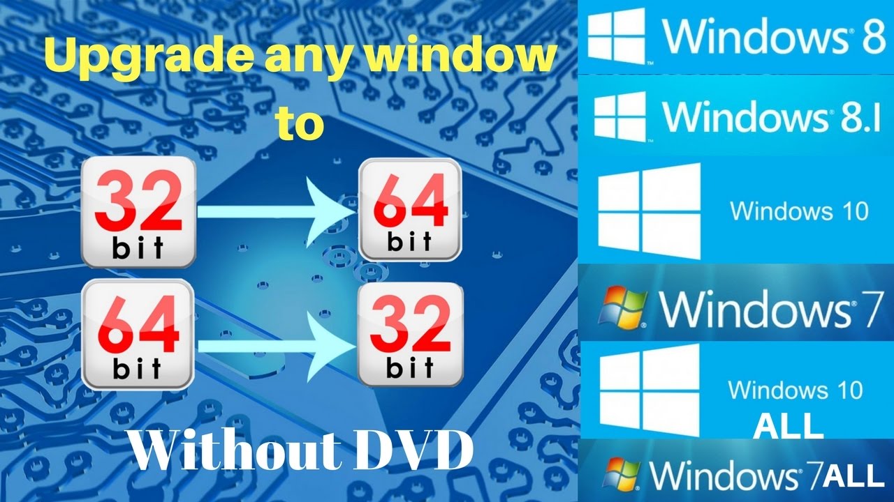 Cara upgrade windows 8 32 bit ke 64 bit